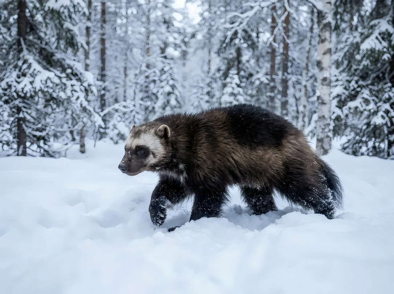 Foto: GabruPawPixels / pixabay wolverine, winter, snow, forest, animal, wildlife, wilderness, mammal, nature, cold, environment, walking, carnivore, wild, outdoors, snowy, trees, fur, movement, boreal, habitat, arctic, gulo, mustelid, ai generated