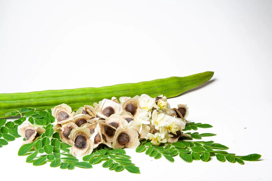 Foto: Adrian Dale / unsplash a cucumber and some flowers on a white surface